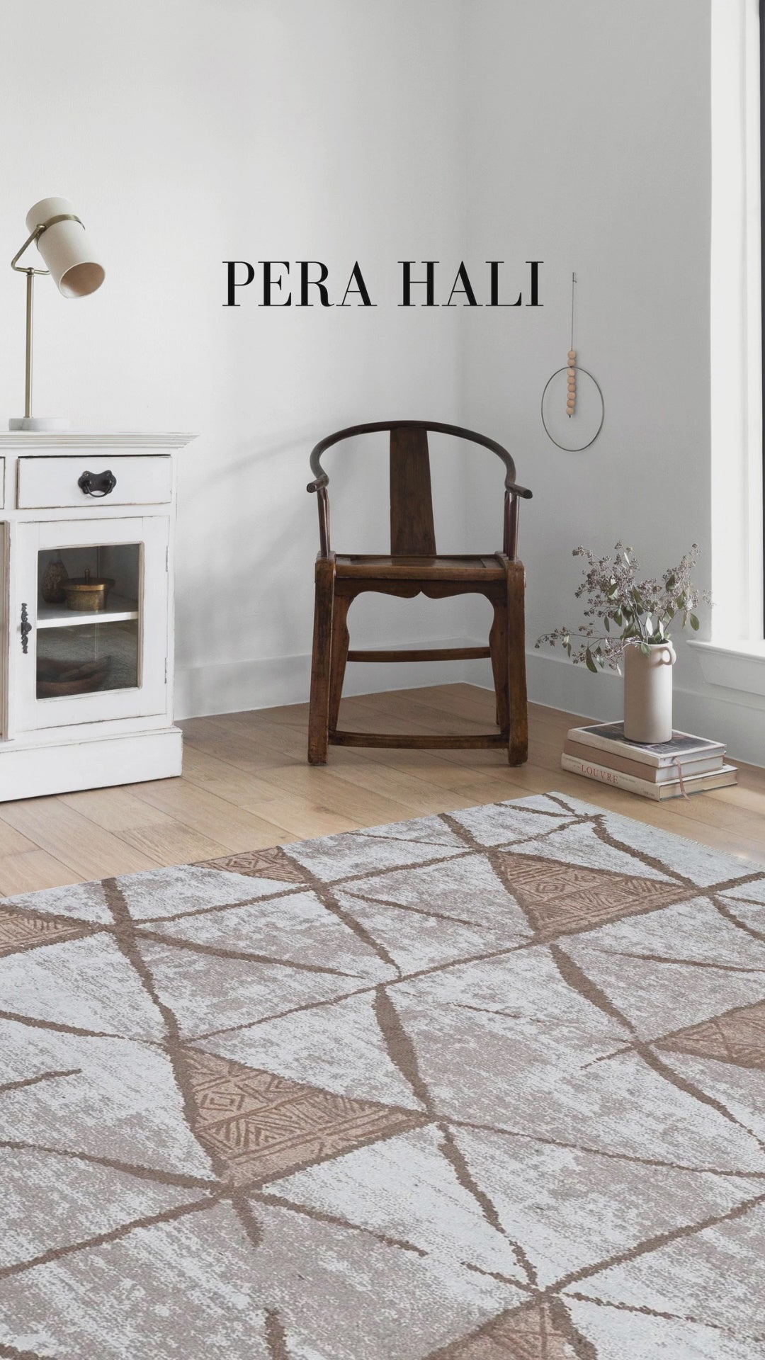 Videoyu yükle: Modern İskandinav Geometrik Yıkanabilir Halı