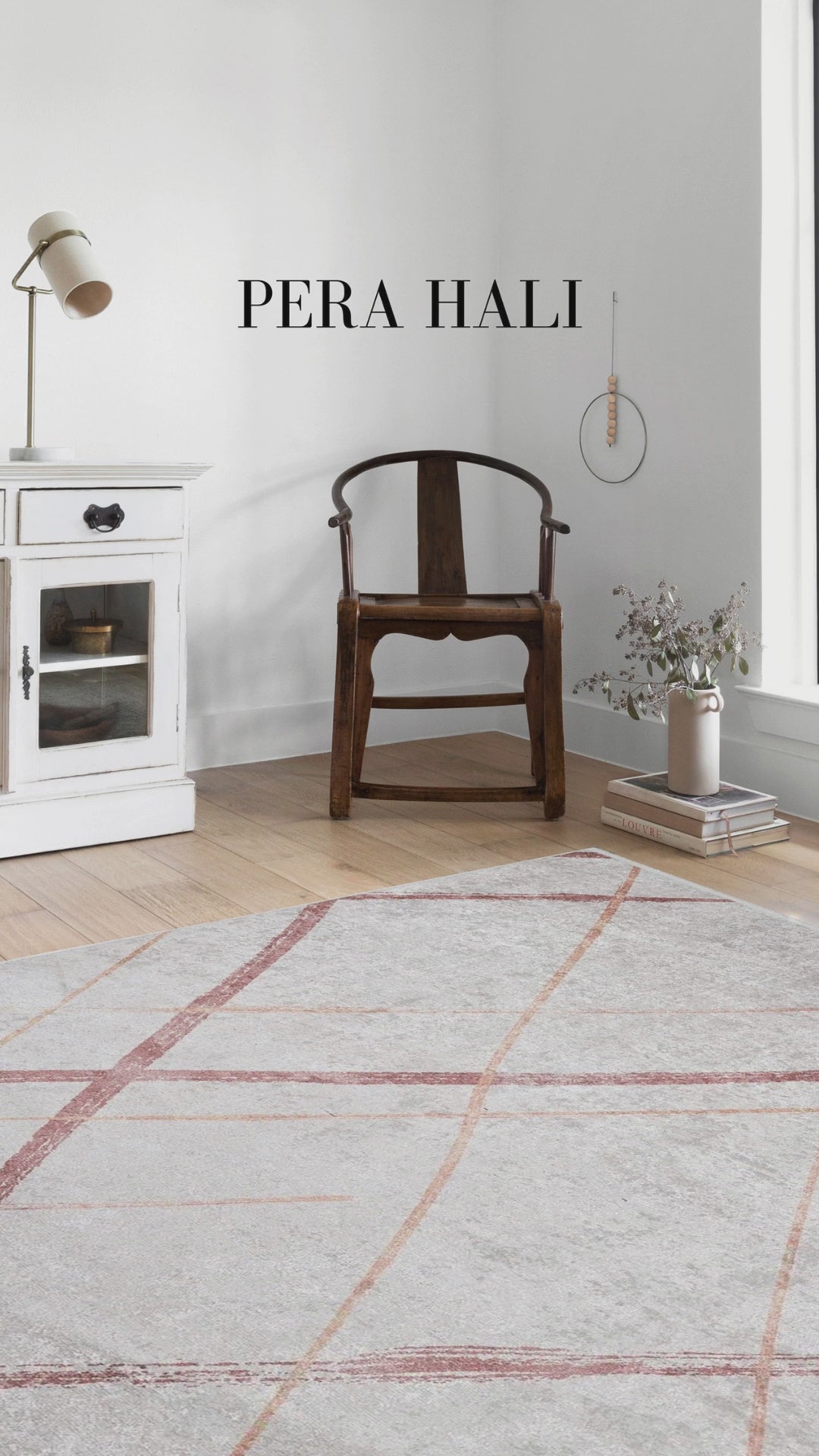 Videoyu yükle: Beyaz Fas Tarzı Kilim Halı