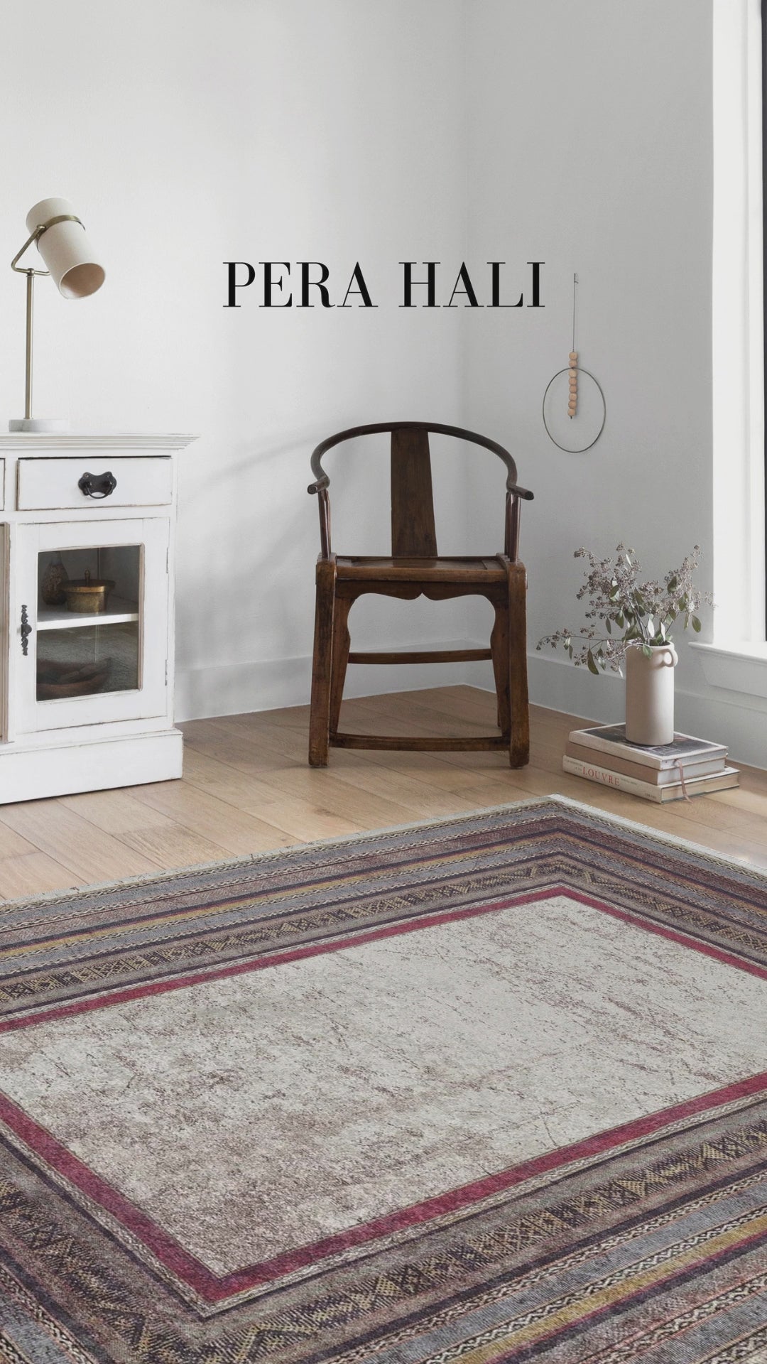 Videoyu yükle: Geometrik Çok Renkli Doğal Halı