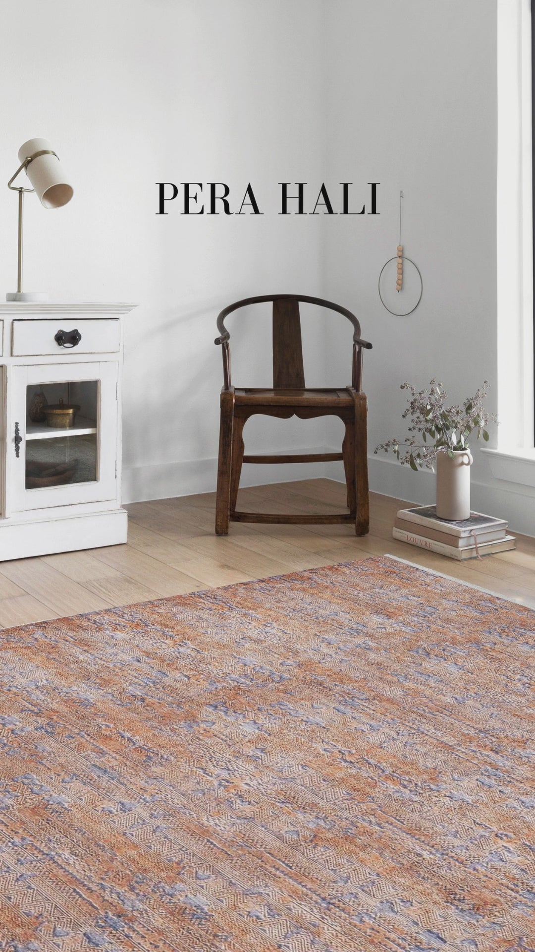 Videoyu yükle: Toprak Turuncu Mavi Modern Halı