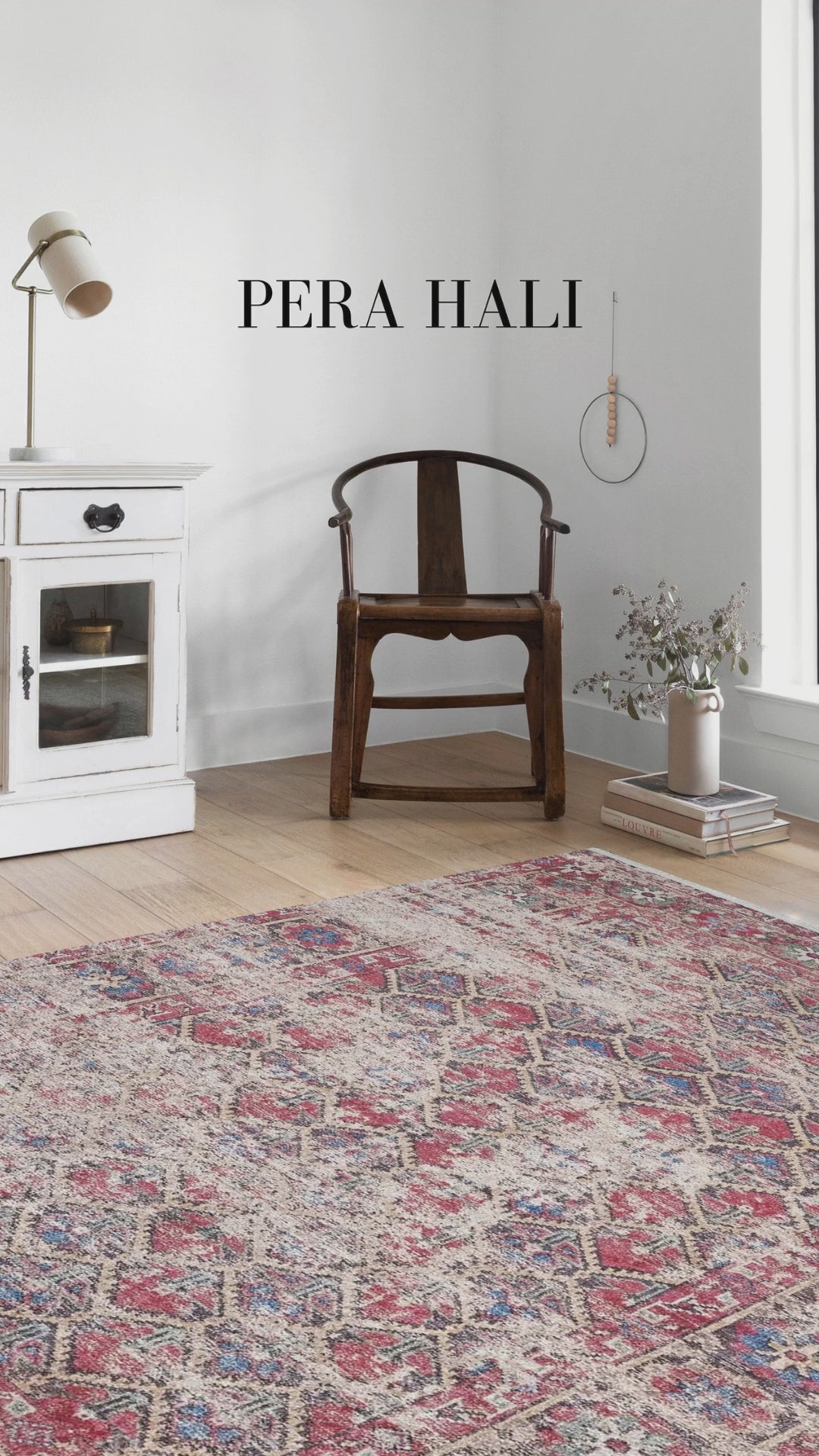 Videoyu yükle: Petek Desenli Kırmızı Modern Halı