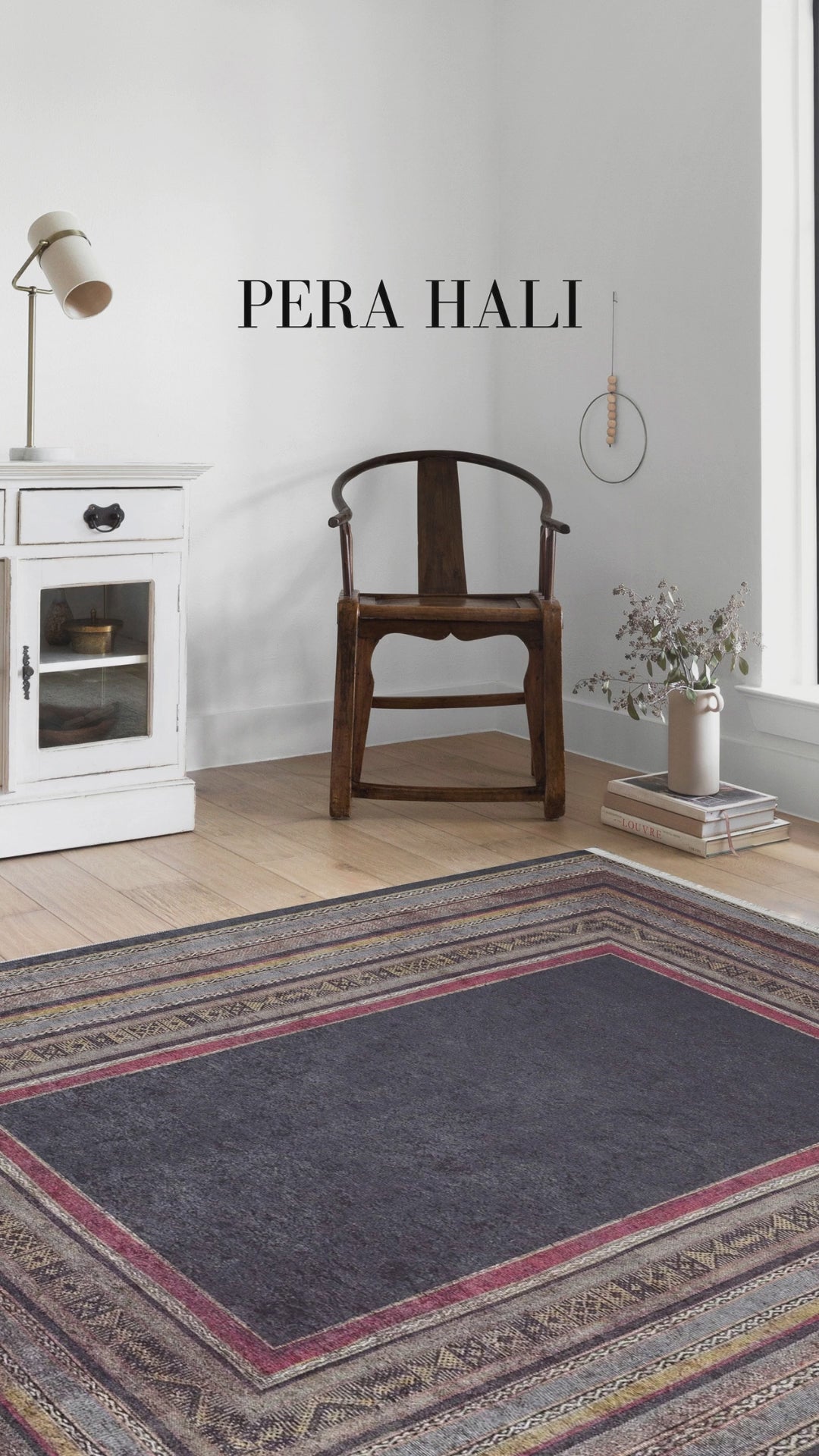 Videoyu yükle: Geometrik Çok Renkli Bohem Tarzı Halı