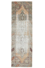 Distressed Antique Runner Rug