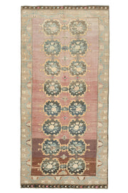 Ikat Turkish Wide Anatolian Runner Rug