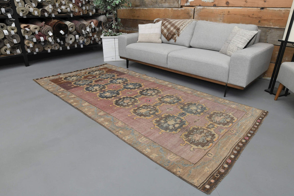 Ikat Turkish Wide Anatolian Runner Rug