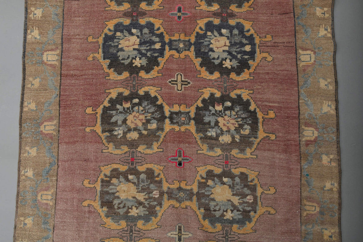 Ikat Turkish Wide Anatolian Runner Rug