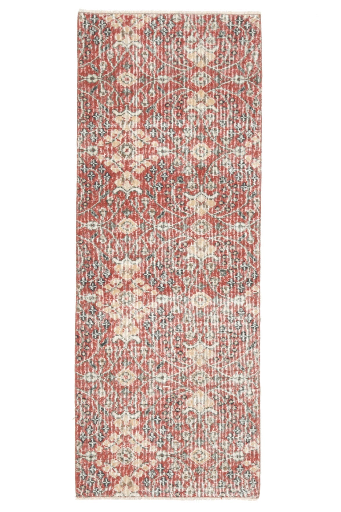 Floral Turkish Hereke Runner Rug