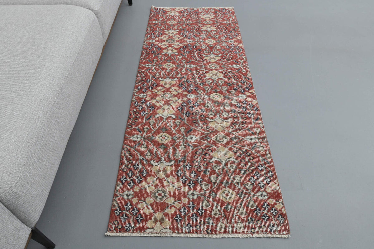 Floral Turkish Hereke Runner Rug