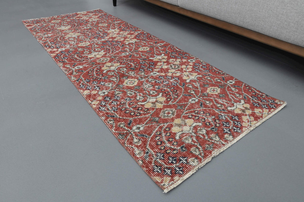 Floral Turkish Hereke Runner Rug