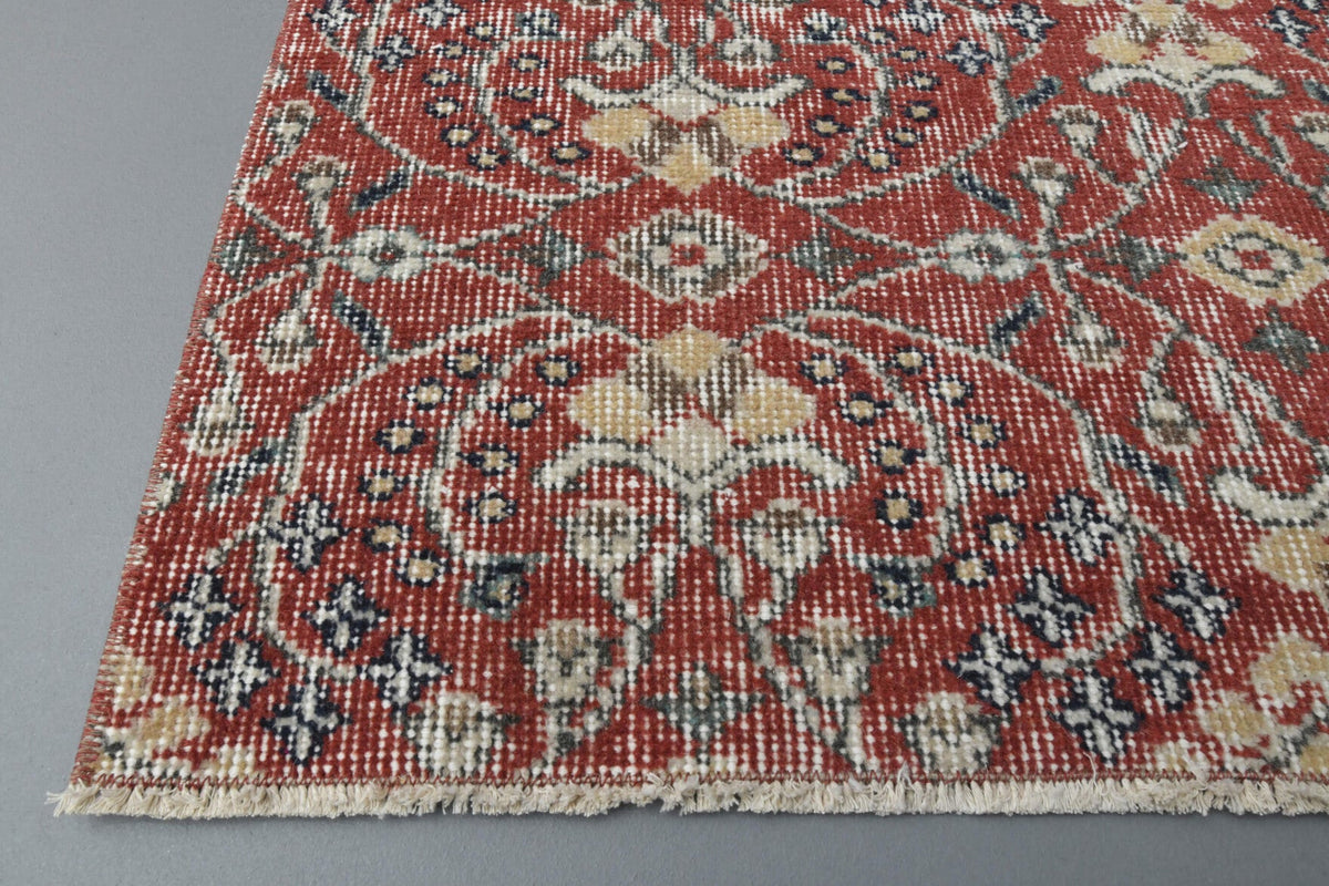 Floral Turkish Hereke Runner Rug