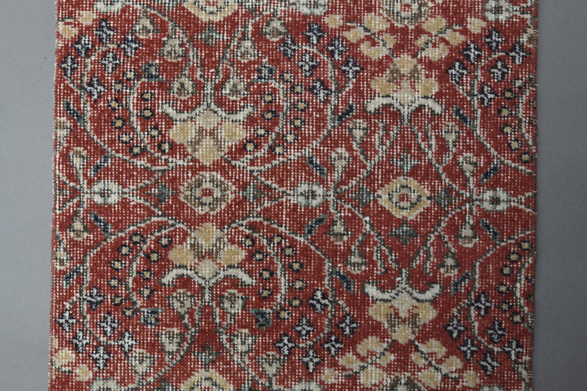 Floral Turkish Hereke Runner Rug