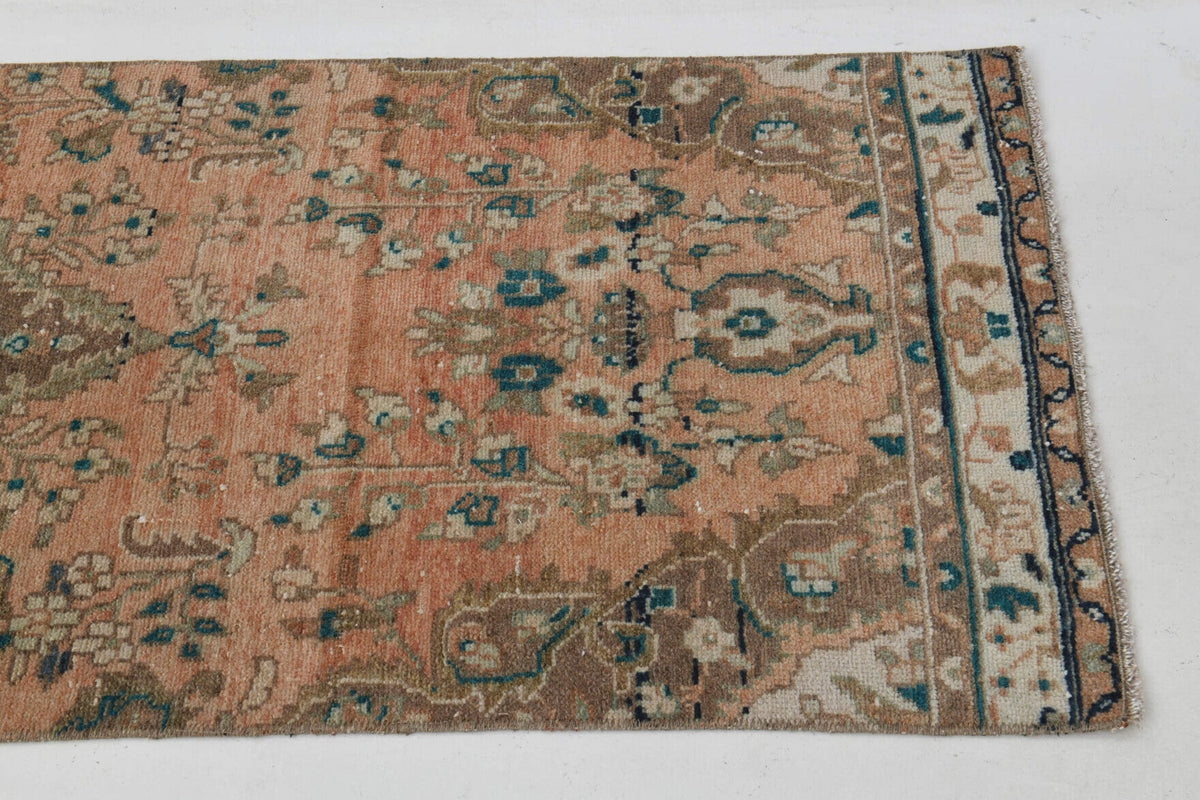 El yapımı vintage yolluk 71x320 cm oryantal desenli yün - mekan görünümü
