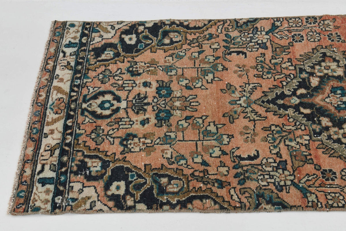 El yapımı vintage yolluk 71x320 cm oryantal desenli yün - açık alan görünümü