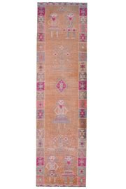 Pale Orange - Human Figures Runner Rug