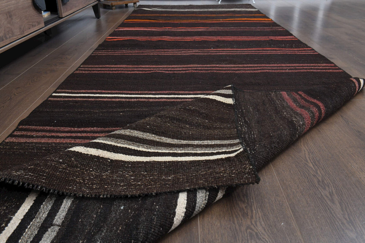 El yapımı vintage yolluk 122x378 cm oryantal desenli yün - mekan görünümü
