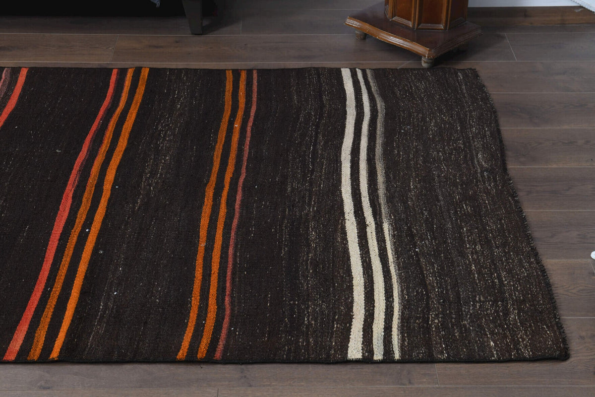 El yapımı vintage yolluk 122x378 cm oryantal desenli yün - farklı açıdan görünüm