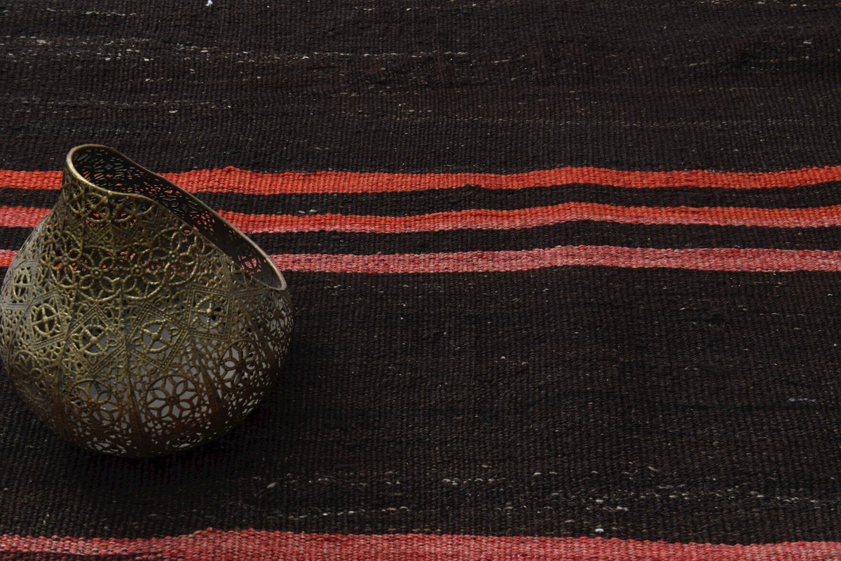 El yapımı vintage yolluk 122x378 cm oryantal desenli yün