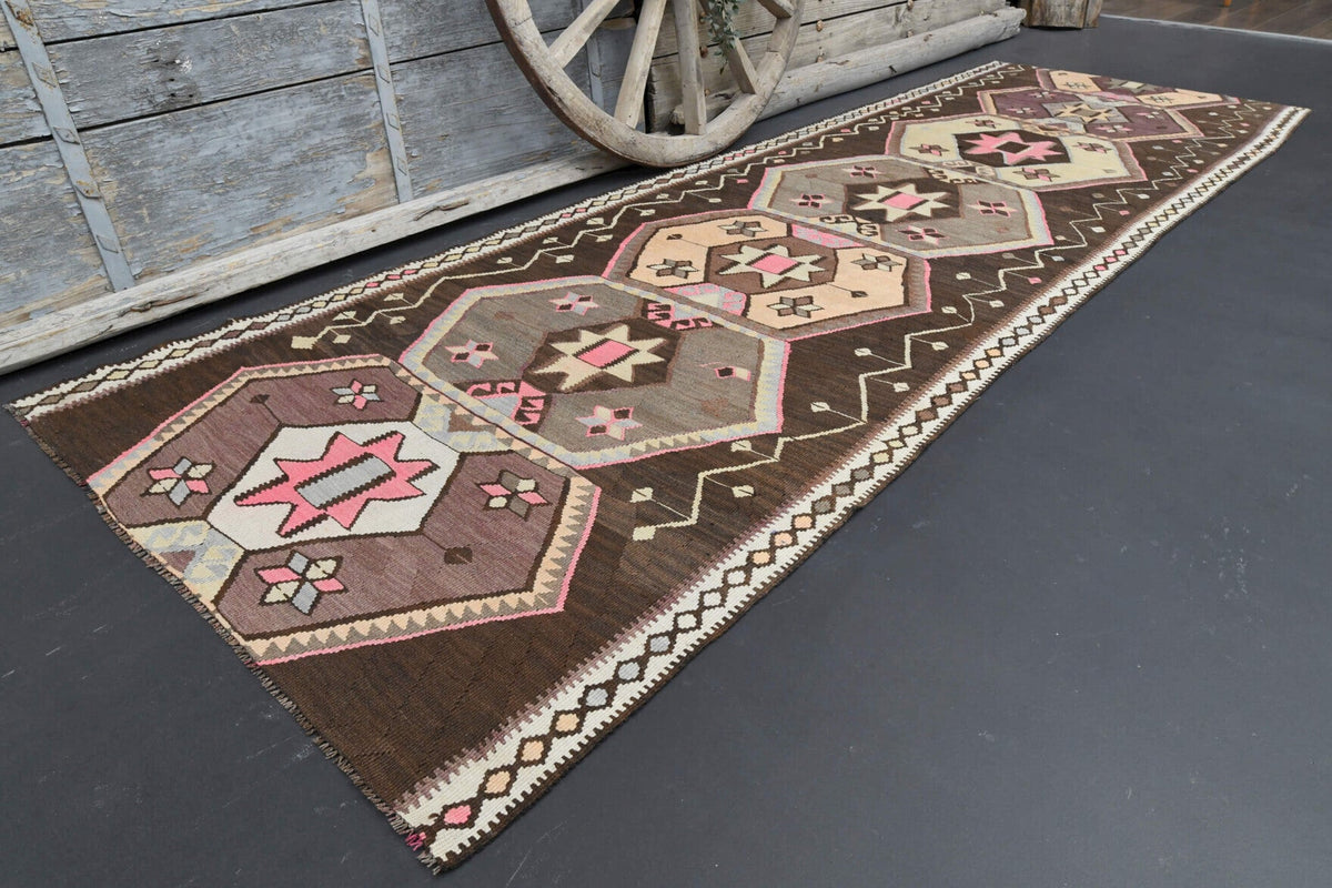 Tek parça vintage kilim yolluk 120x349 cm (4,19 m²) – Pera Halı