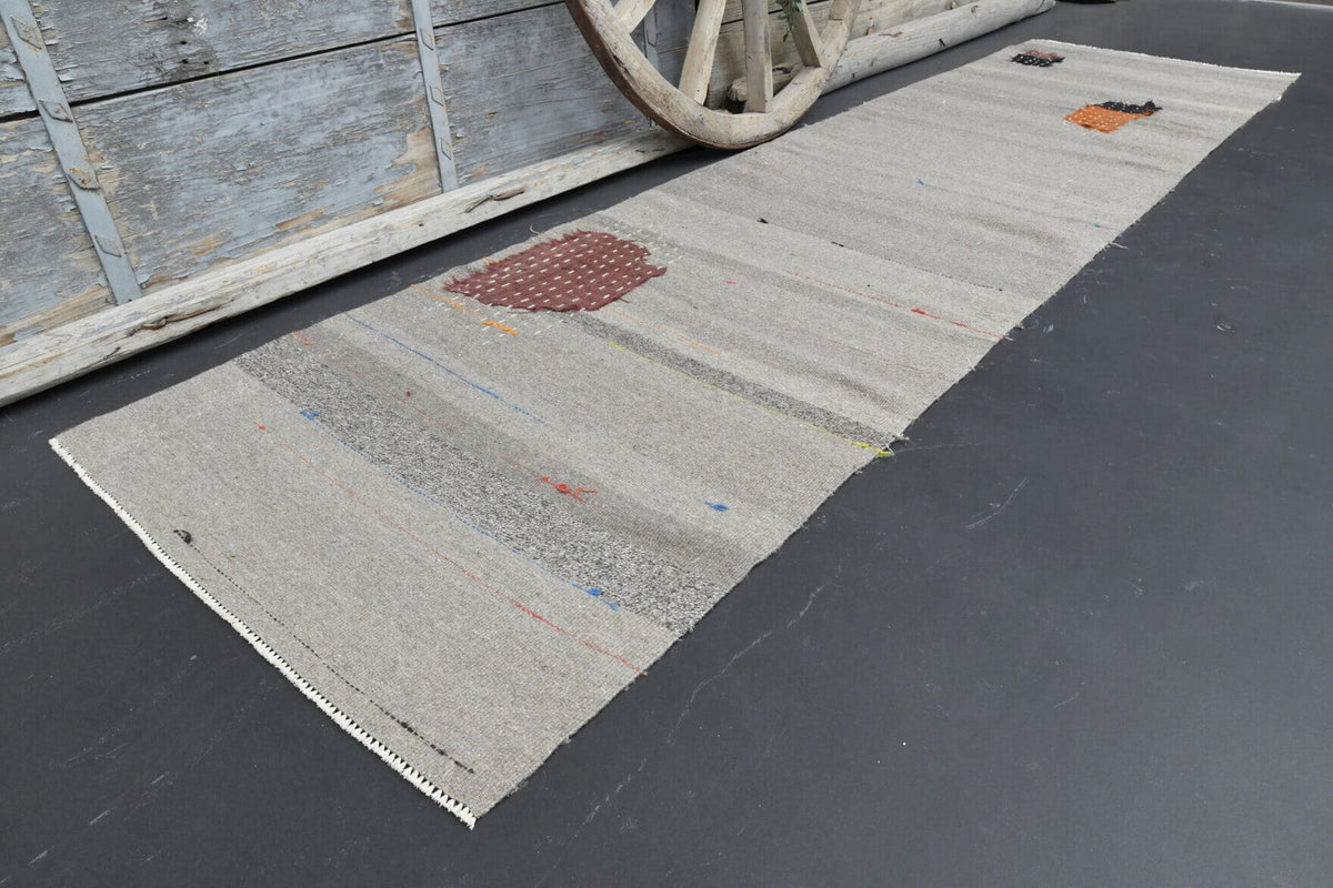 Tek parça vintage kilim yolluk 86x332 cm (2,86 m²) – Pera Halı