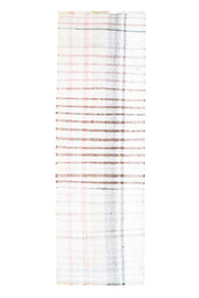 1960'lardan Anadolu kökenli oryantal desenli vintage kilim yolluk, 95x295 cm