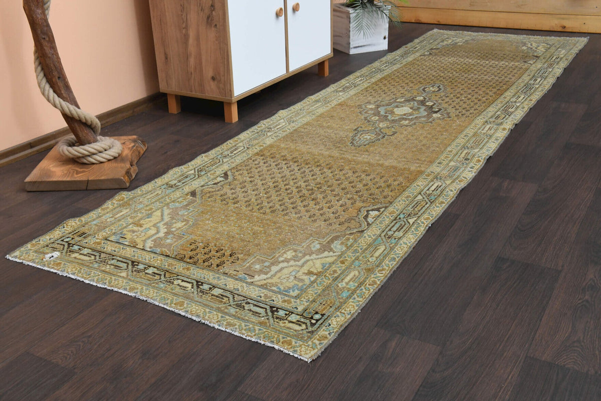 Tek parça el dokuma vintage yolluk 100x358 cm (3,58 m²) – Pera Halı
