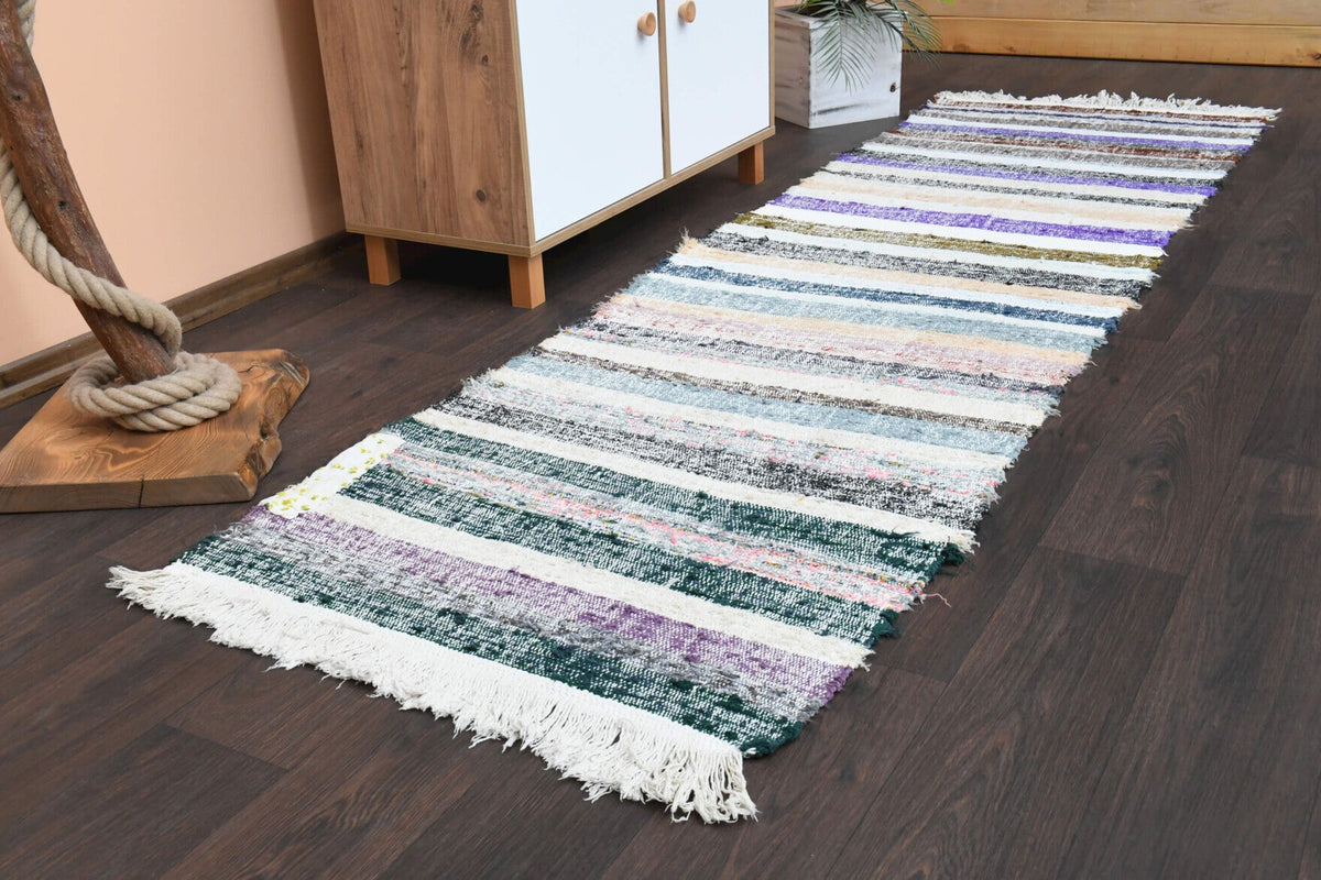 Tek parça vintage kilim yolluk 81x278 cm (2,25 m²) – Pera Halı