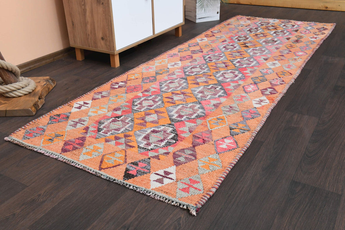 Tek parça vintage kilim yolluk 98x282 cm (2,76 m²) – Pera Halı