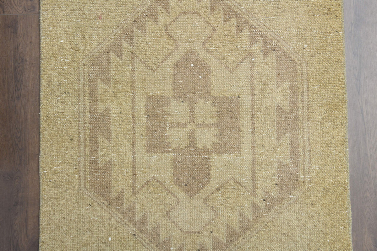Neutral Colors Antique Runner Rug