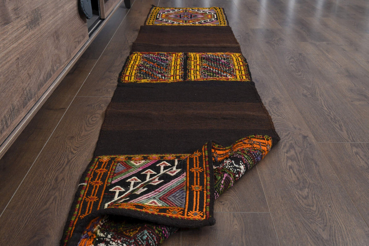 Anadolu kökenli el dokuma kilim – 1960'lar üretimi, oryantal desenli