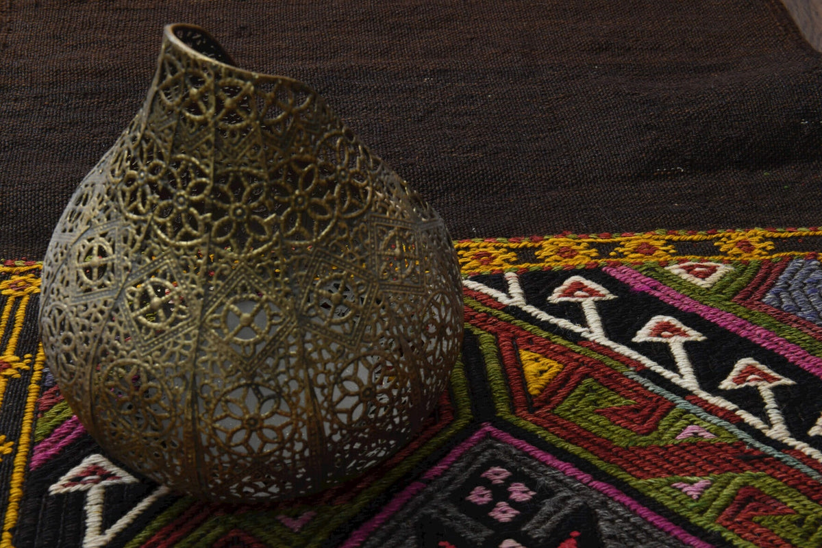 Vintage kilim yolluk 52x226 cm, 2 mm hav, %100 yün