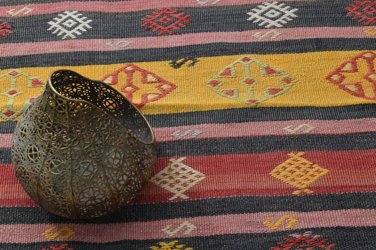 Vintage kilim yolluk 85x284 cm, 2 mm hav, %100 yün