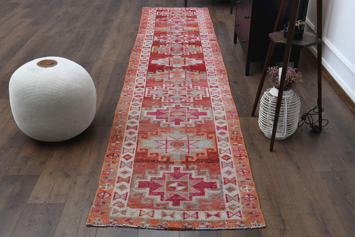 Tek parça vintage kilim yolluk 65x210 cm (1,36 m²) – Pera Halı
