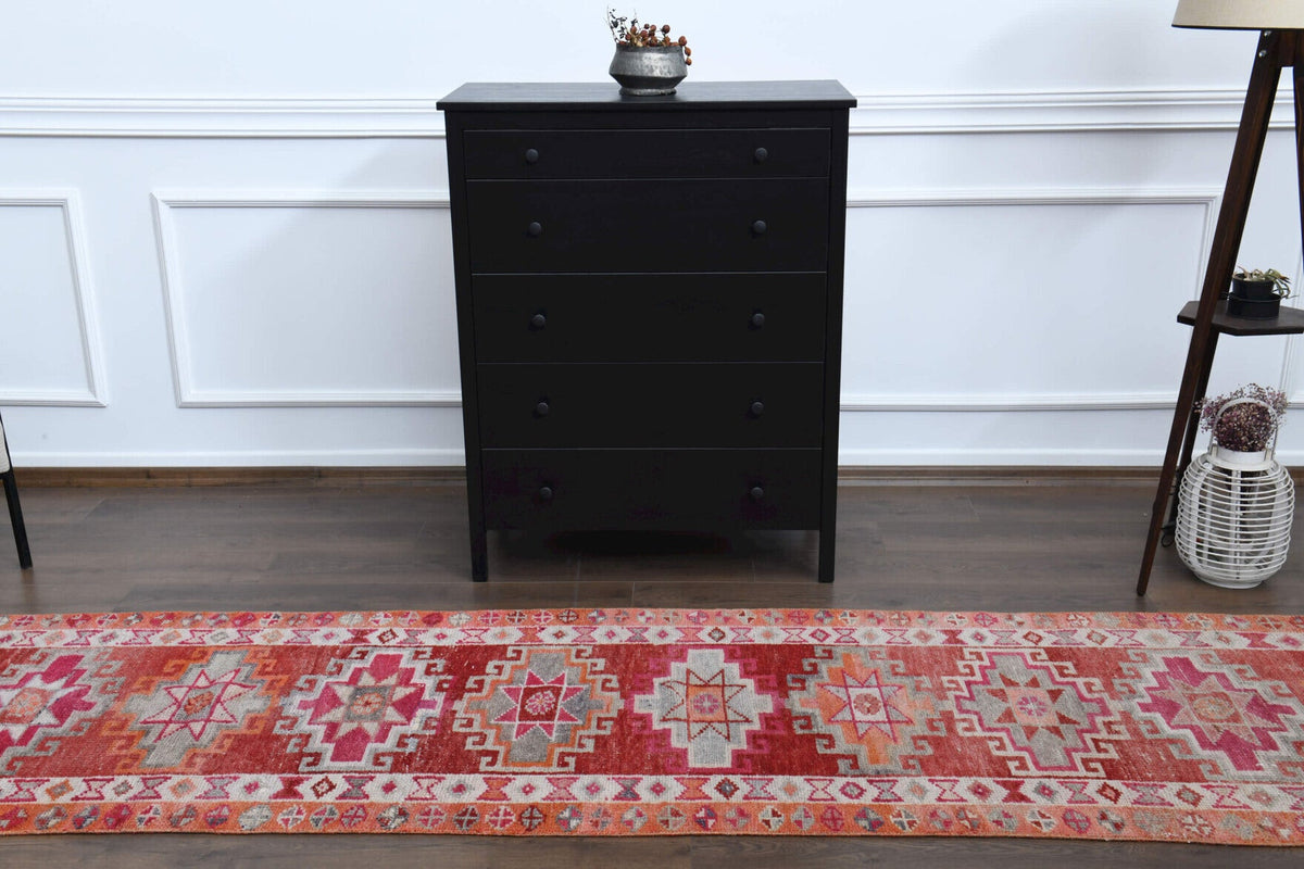 Vintage kilim yolluk 65x210 cm, 2 mm hav, %100 yün