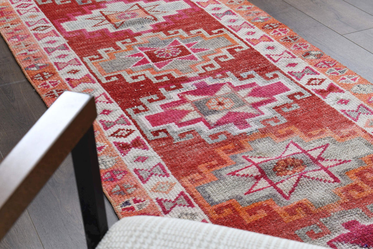 Tek parça vintage kilim yolluk 65x210 cm (1,36 m²) – Pera Halı – görsel 16
