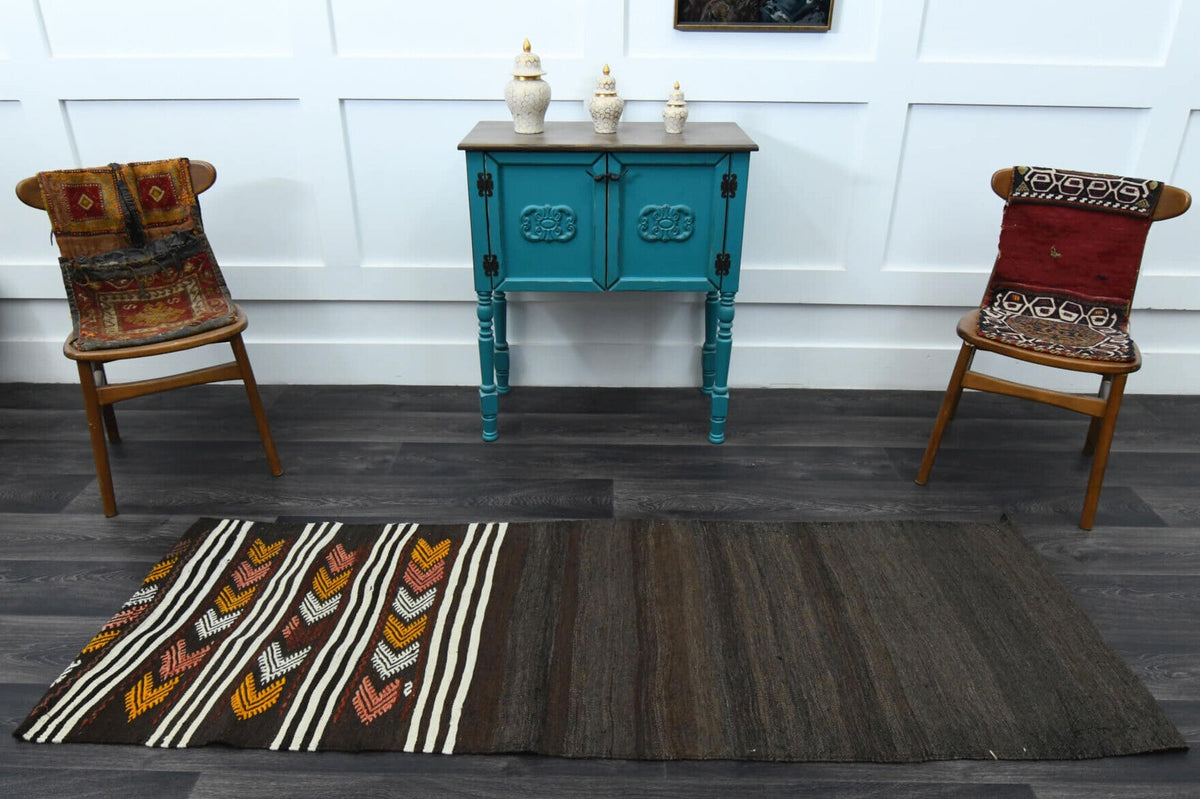 Tek parça vintage kilim yolluk 75x222 cm (1,67 m²) – Pera Halı