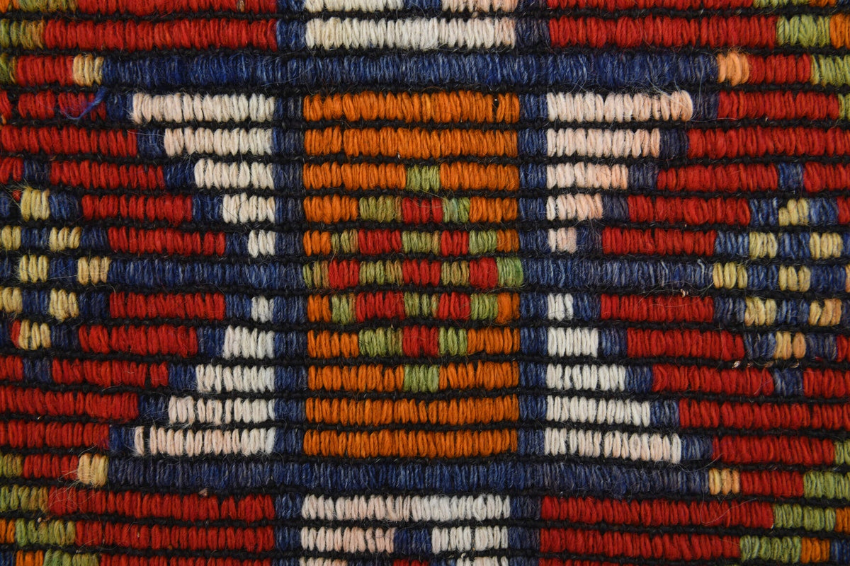 Antre ve koridor için oryantal desenli vintage kilim yolluk – 55x230 cm