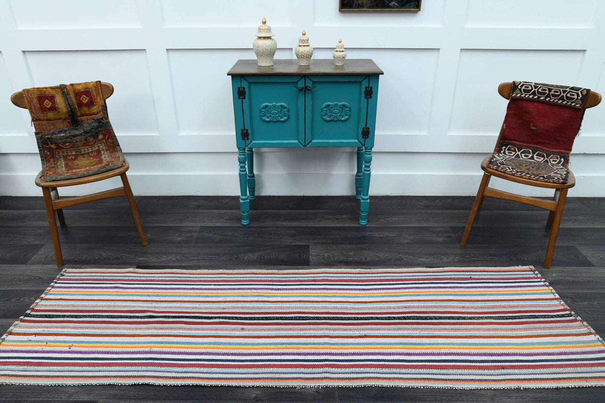 Tek parça vintage kilim yolluk 72x246 cm (1,77 m²) – Pera Halı