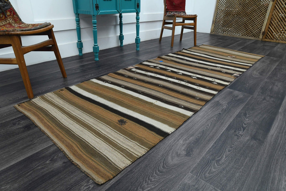 Turkish Multi-Colors Kilim Runner