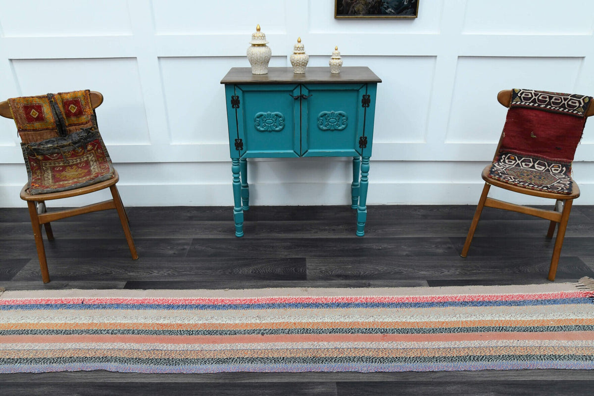 Tek parça vintage kilim yolluk 51x280 cm (1,43 m²) – Pera Halı
