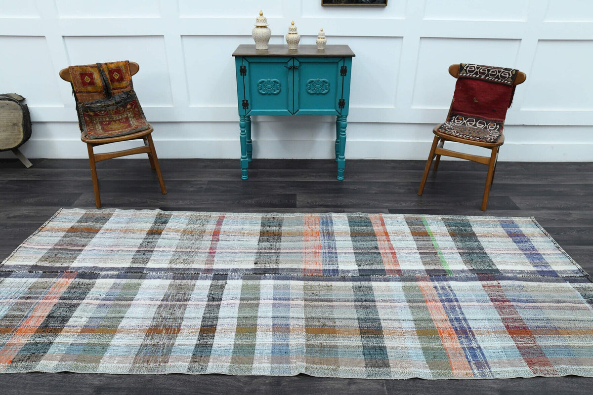 Tek parça vintage kilim yolluk 125x310 cm (3,88 m²) – Pera Halı