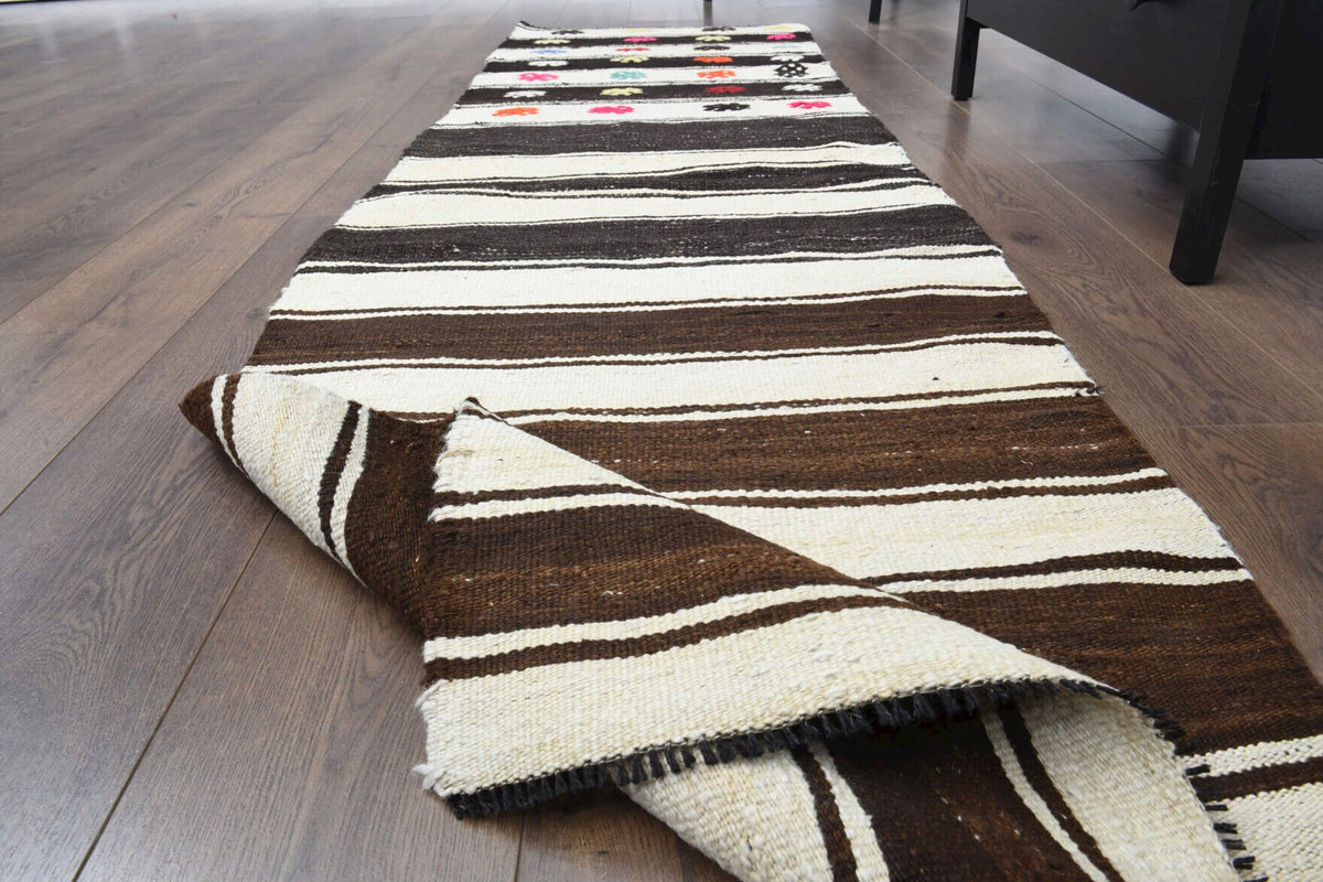 Tek parça vintage kilim yolluk 74x256 cm (1,89 m²) – Pera Halı
