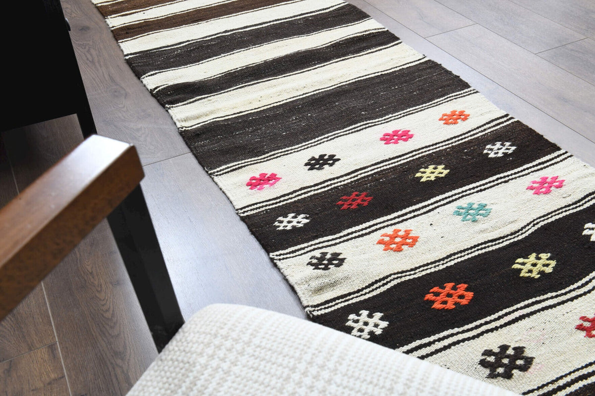 1,89 m² vintage kilim yolluk – Anadolu, 1960'lar