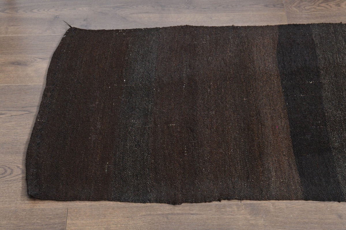 Antre ve koridor için tribal desenli vintage kilim yolluk – 60x232 cm