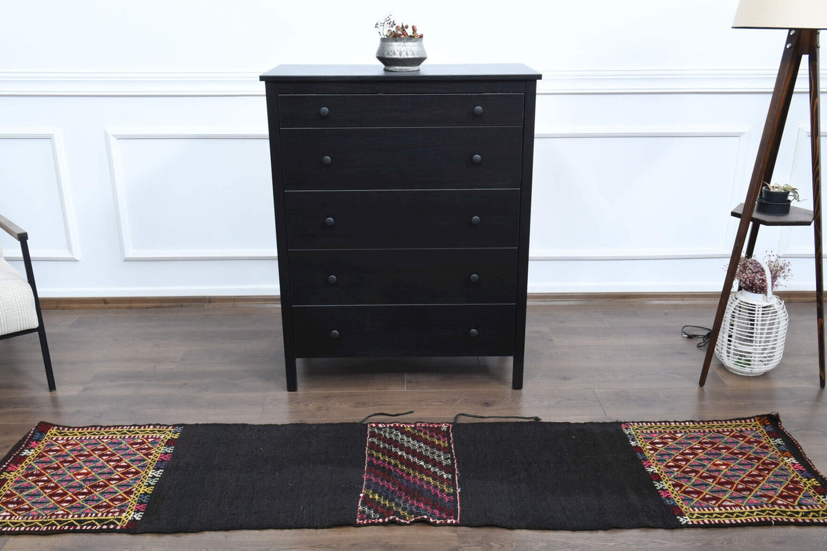 Tek parça vintage kilim yolluk 55x252 cm (1,39 m²) – Pera Halı