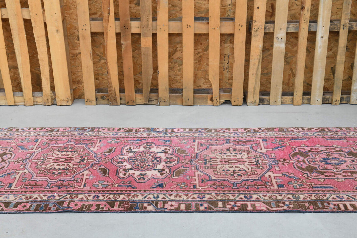 Tek parça el dokuma vintage yolluk 95x320 cm (3,04 m²) – Pera Halı