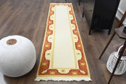 1970'lerden Anadolu kökenli tribal bordürlü el dokuma vintage yolluk, 73x289 cm