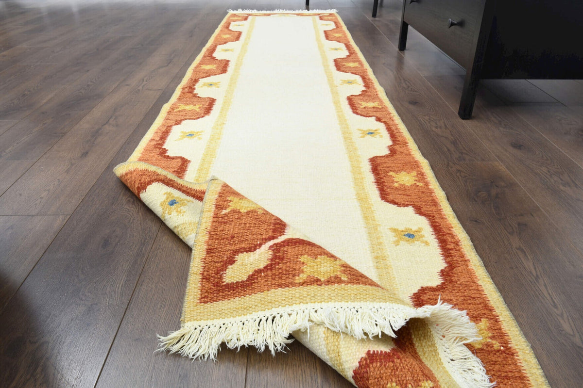 Tek parça el dokuma vintage yolluk 73x289 cm (2,11 m²) – Pera Halı