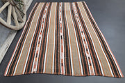 1960'lardan Anadolu kökenli oryantal desenli el dokuma vintage kilim, 176x276 cm