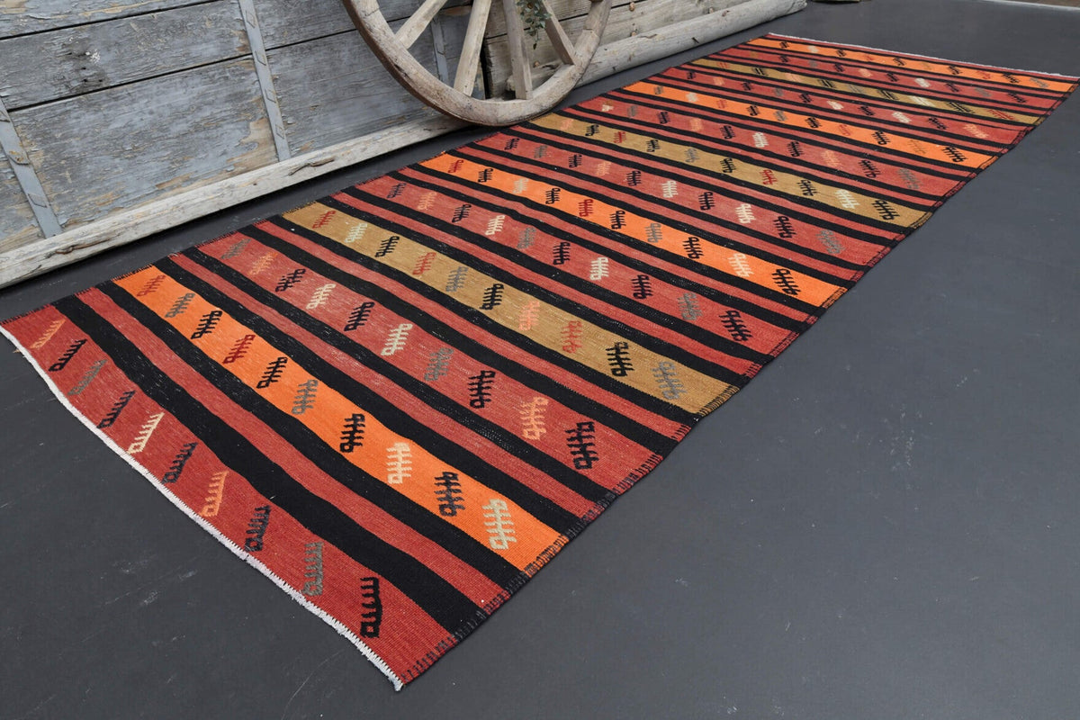 Tek parça vintage kilim yolluk 132x332 cm (4,38 m²) – Pera Halı