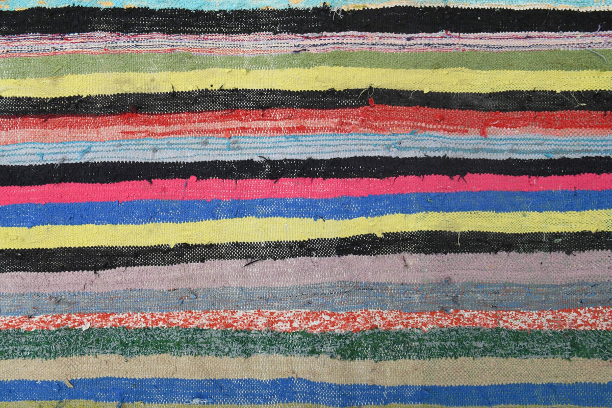 Salon için oryantal desenli el dokuma vintage kilim – 148x276 cm